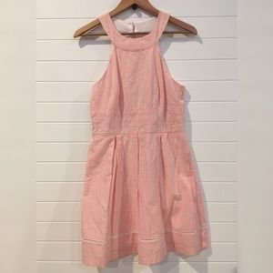 teezeMe Pastel Faux Halter Coastal Seersucker Cotton Striped Classic Retro Mini